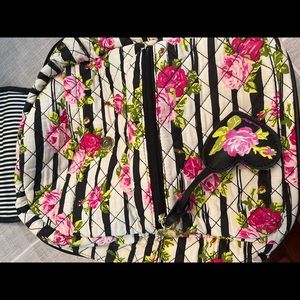 Betsey Johnson bright floral backpack